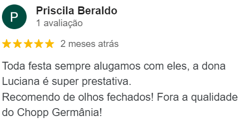 Avaliações de Clientes da Lig Chopp Germânia no Jardim Satélite, SJC